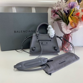 발렌시아가 NEO CLASSIC 미니 탑 핸들 백 638524 그레이