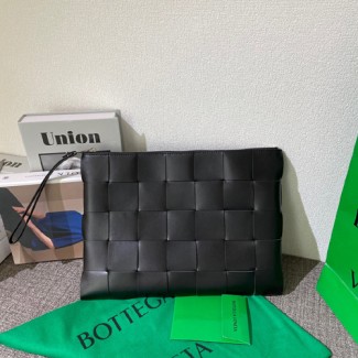 보테가 남여공용 카세트 클러치백 V0112 블랙