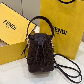 펜디 미니 버킷백 FD8502 브라운