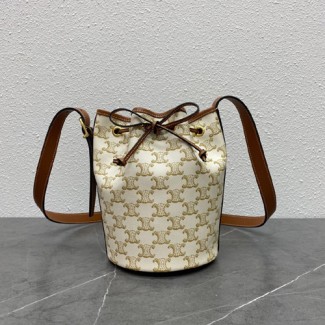 셀린느 트라이엄프 스몰 드로우스트링백 191142 크림