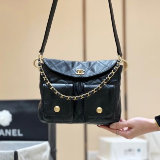 샤넬 유니콘 투포켓 호보백 AS4743 램스킨