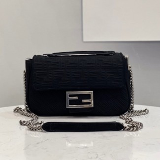 펜디 미디 패브릭 바게트 체인백 8BR793-6