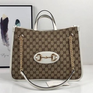 구찌 1955 홀스빗 미디엄 토트백 621144 화이트