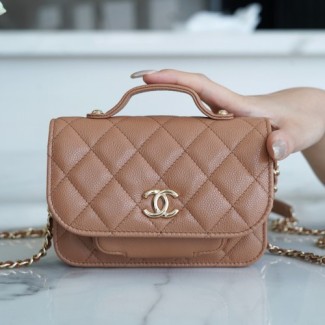  샤넬 어피니티 WOC 캐비어 미니 체인백 AP2914 브라운