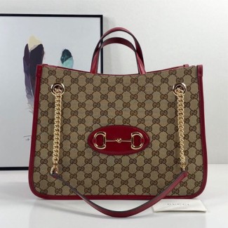 구찌 1955 홀스빗 미디엄 토트백 621144 레드