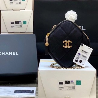 샤넬 다이아몬드 숄더백 AS2201 캐비어 블랙
