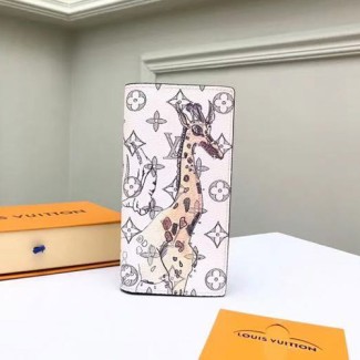 루이비통 기린 드로잉 브라짜 월릿 남성 장지갑 M66933