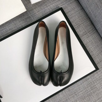 마르지엘라 타비 발렛 플랫 슈즈 190225 블랙