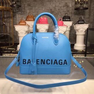 발렌시아가 빌 탑 핸들백 5188730 블루