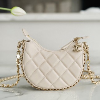  샤넬 램스킨 체인백 AS2303 베이지